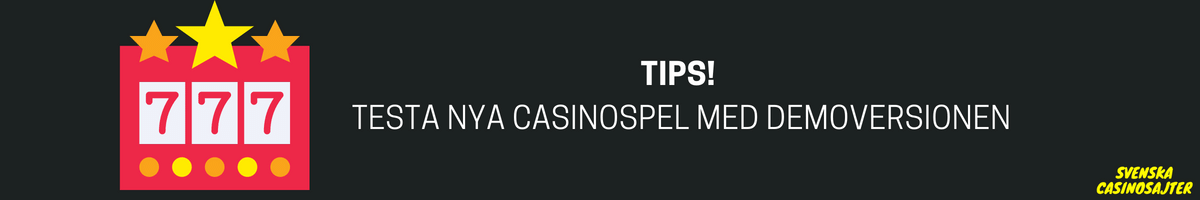 Casinospel på svenska casinosajter